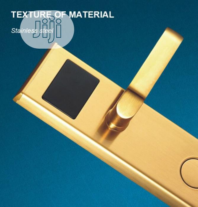 Gold Color Hotel Door Lock System