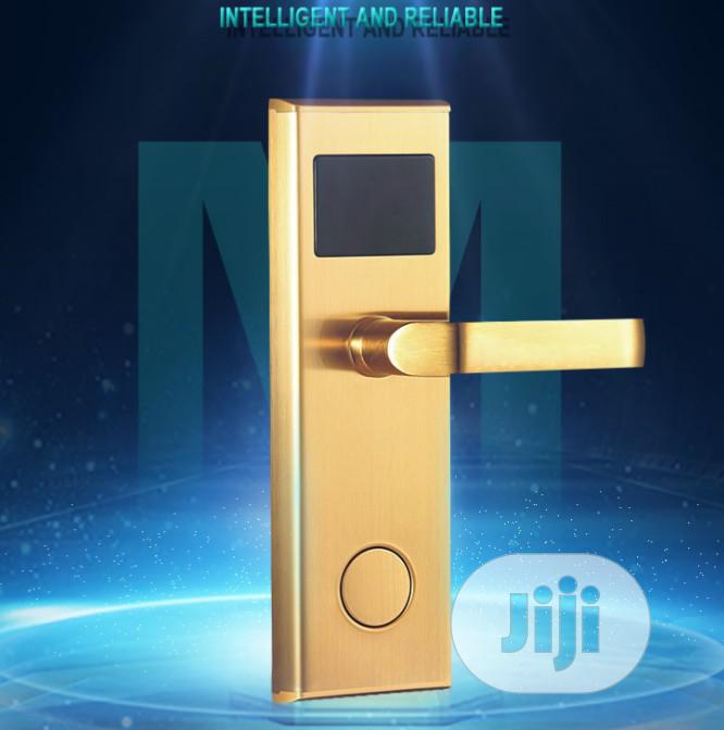 Gold Color Hotel Door Lock System