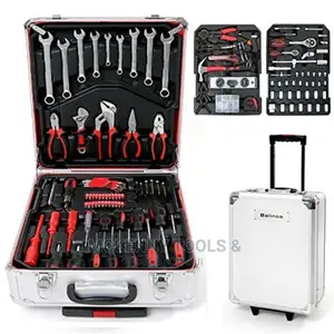 Chrome Electrical Mechanical Tools Box Trolley