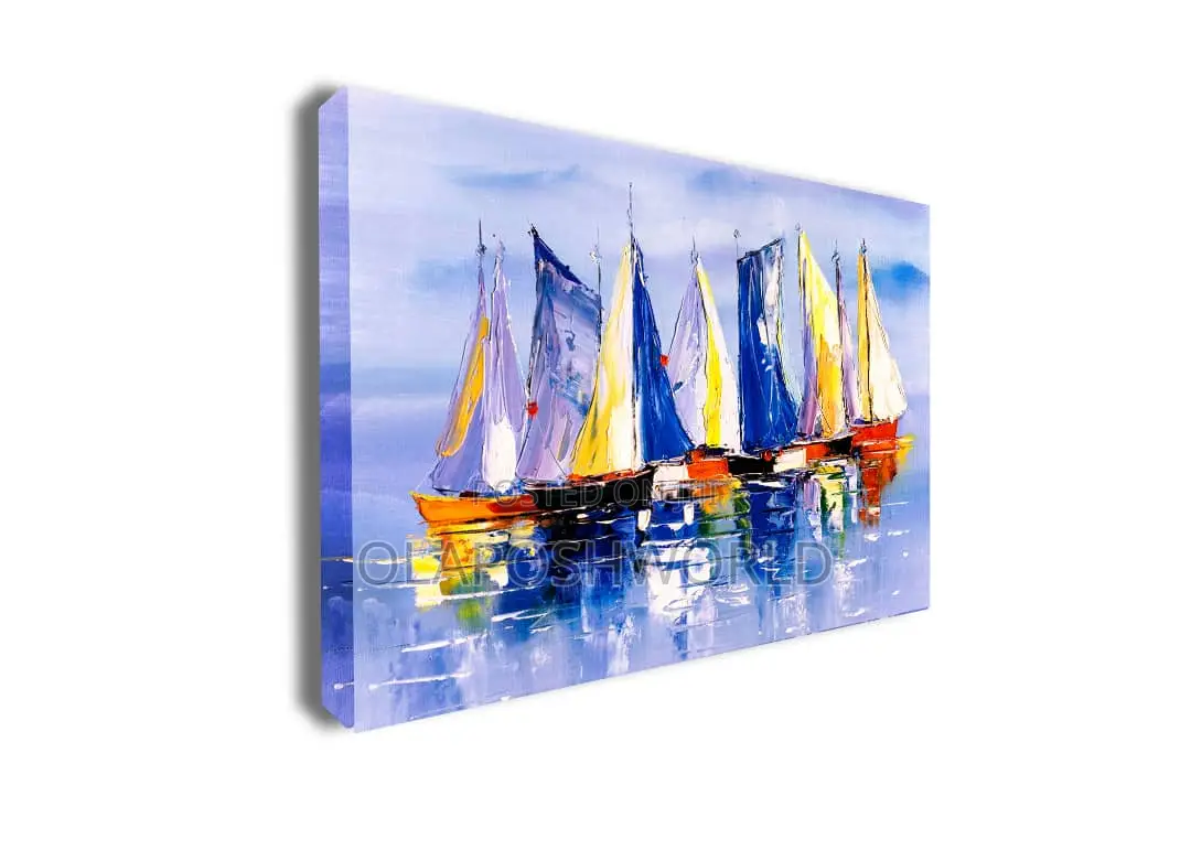 60*90cm Boats 1pcs Wall Art
