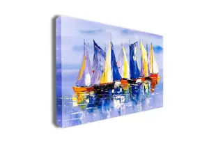 60*90cm Boats 1pcs Wall Art
