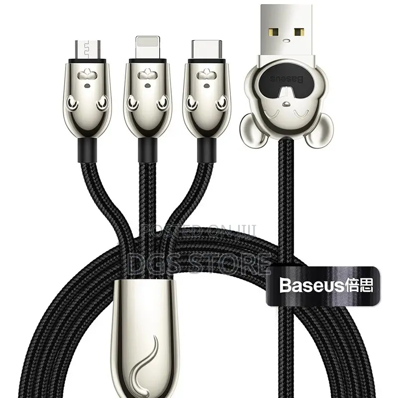 Baseus 3in1 Usb Cable Three Little Mouse