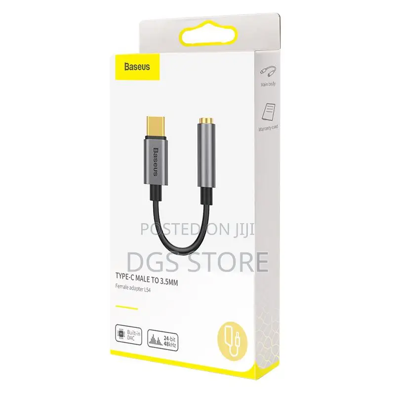 Baseus Type C Male to 3.5mm Female Adapter L54