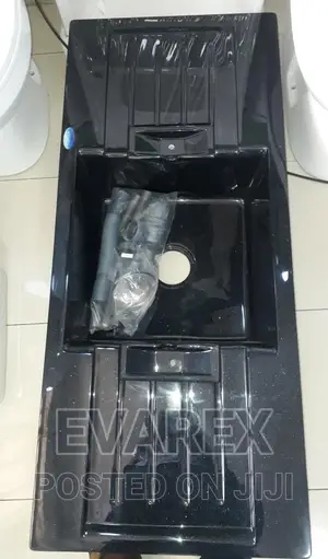 Black Acrylic Kitchen Sink Double Tray/Single Bowl