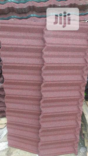 Black Bond Stone Coated Roofing Sheet.
