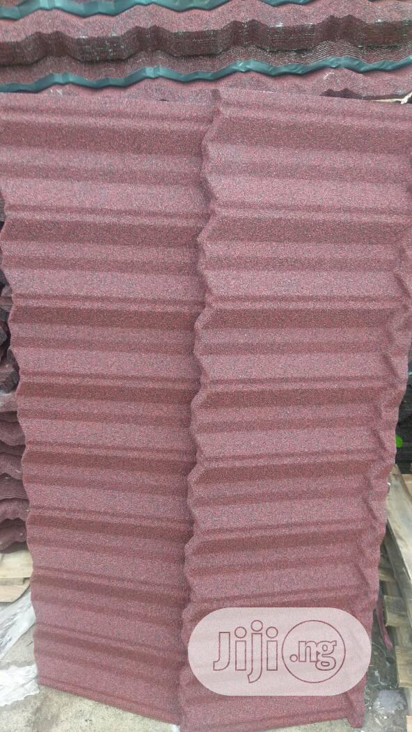 Black Bond Stone Coated Roofing Sheet.