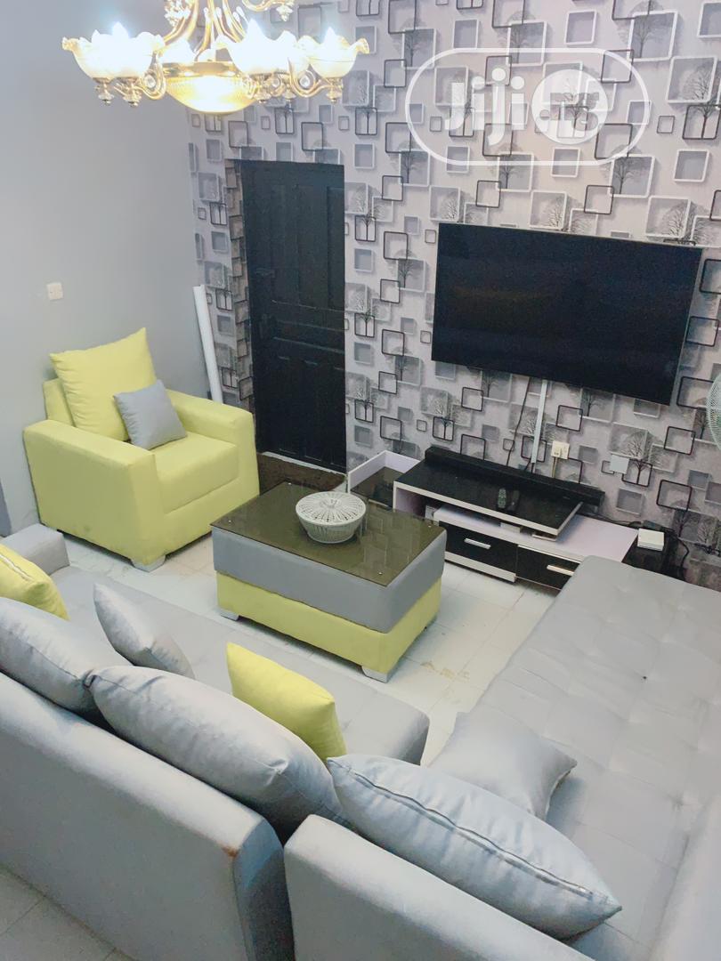 Sectional Sofa, Single Seater Ottoman Table