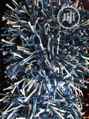 Blue and White Poly Shaggy Center Rugs (5/7)