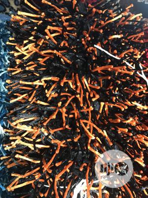 Mixed Orange And Black Thick Shaggy Centre Rugs (5/7)