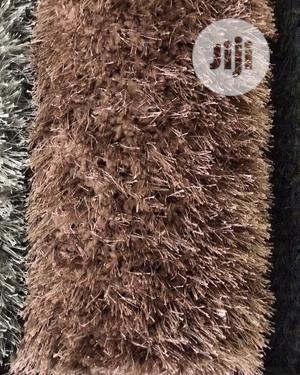 Plain Peach Fluffy Cente Rugs
