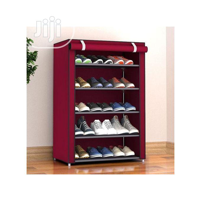 Classic Shoe Rack With Fabric Cover