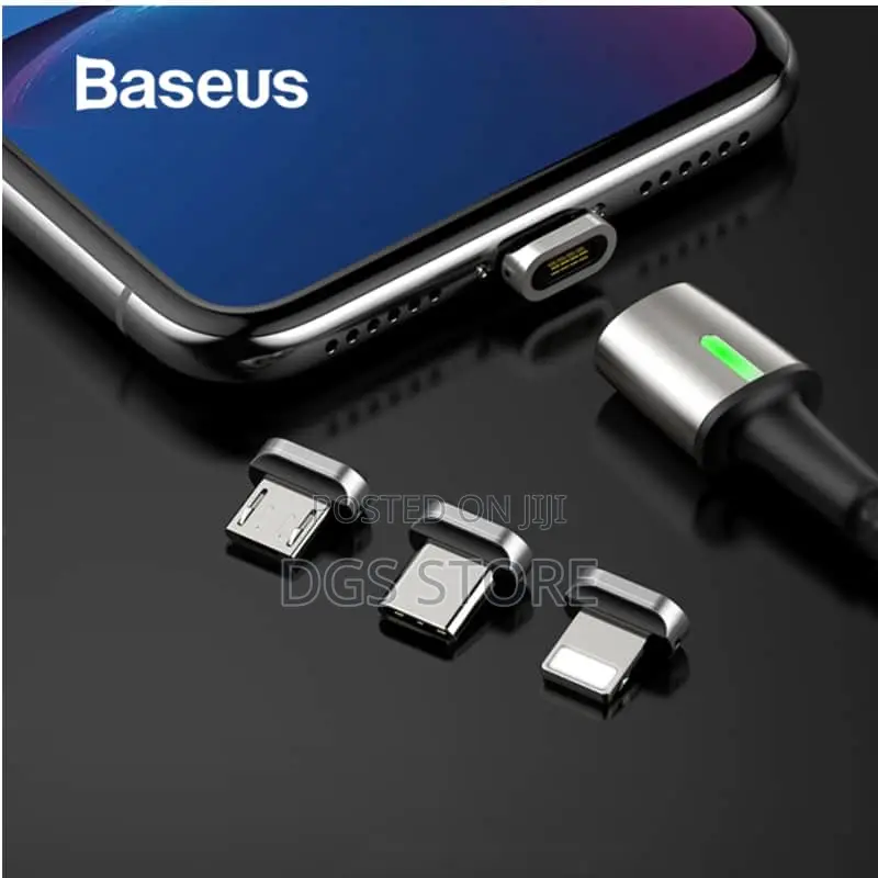 Baseus Zinc Magnetic Cable Kit Ip +Type C +Micro