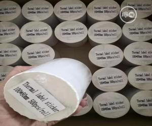 100mm by 80mm Barcode Sticker Label