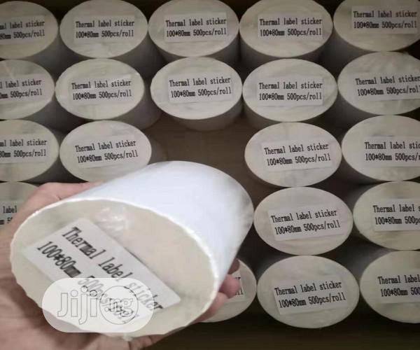 100mm by 80mm Barcode Sticker Label