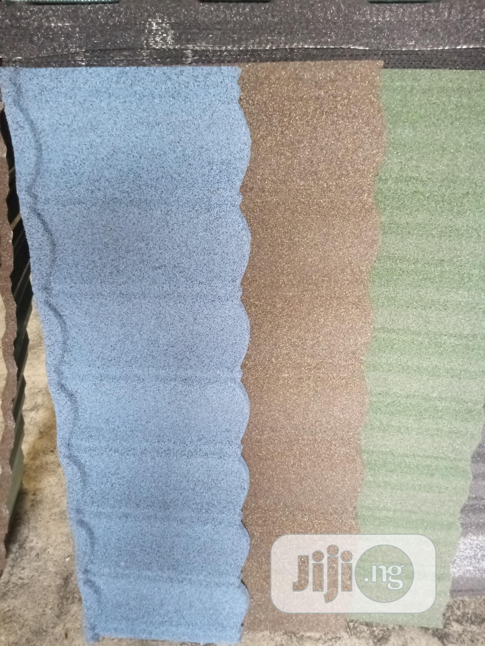 Blue Bond Stone Coated Roofing Materials.