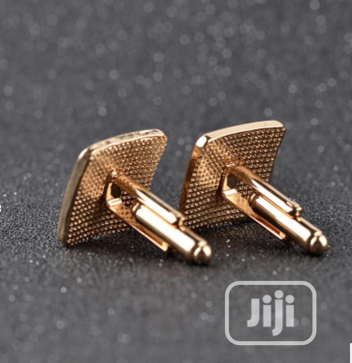 French Diamond Men's Cufflinks- With Gift Box