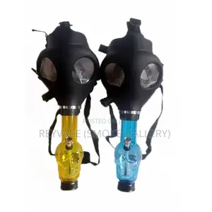 Skull Gas Mask Bong- Mix Color