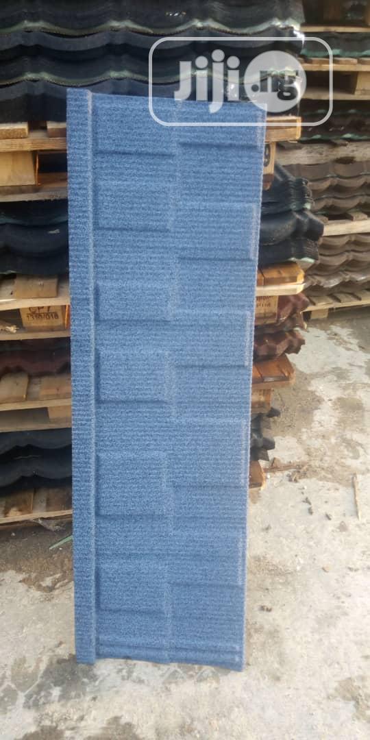 Sylverkings Blue Shingle Stone Coated Roofing Sheet.