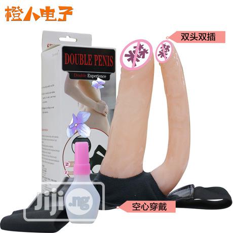 Cream Dual And Anal Strap On
