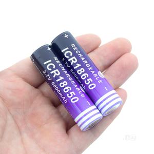 Rechargeable ICR18650 Lithium Battery 3.7V 6000mah - 2 PCS