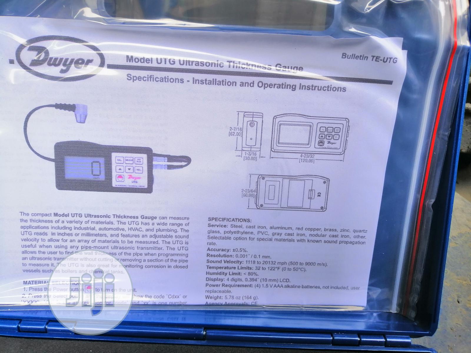 Dwyer UTG Ultrasonic Thickness Gage