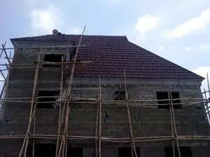 Wine Dot Black Milano Csl Roofing Sheet In Ajah