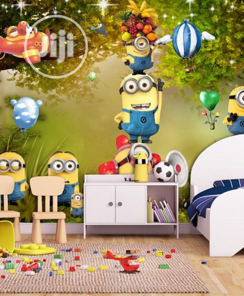 The Minion Kiddies 8D Design Wall Murals