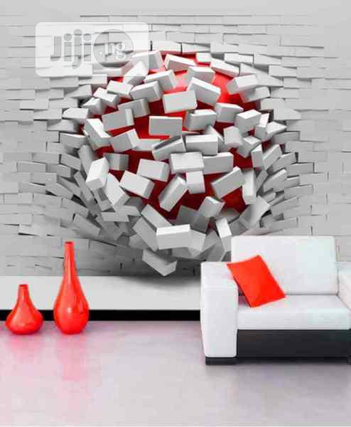 8d Broken Walls Design Wall Murals