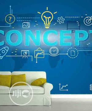Office Infographic Concept Wall Mural