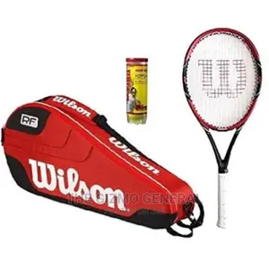 Wilson BLX Tennis Racket + Tennis Bag + 3 Dunlop Balls