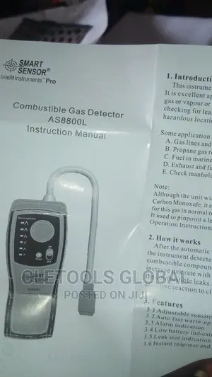 Combustable Gas Detector As8800l