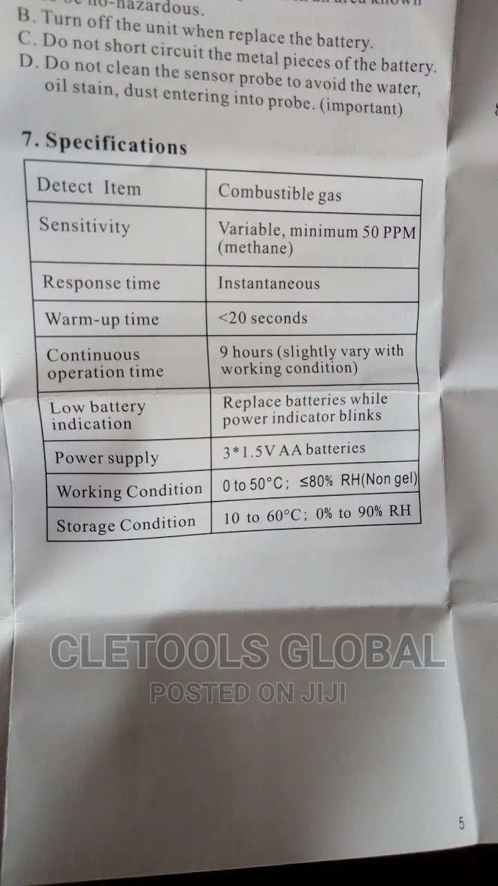 Combustable Gas Detector As8800l