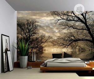 Autumn Tree Forest Lake - Large Wall Mural