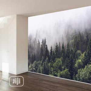 Misty Forest Photo Mural Wallpaper