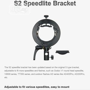 Godox S2 Speedlite Bracket Bowens Mount, for V1 AD200 V860II