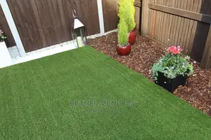 Photo - Artificial Grass With Steel Cut Edging For Your Garden Flooring