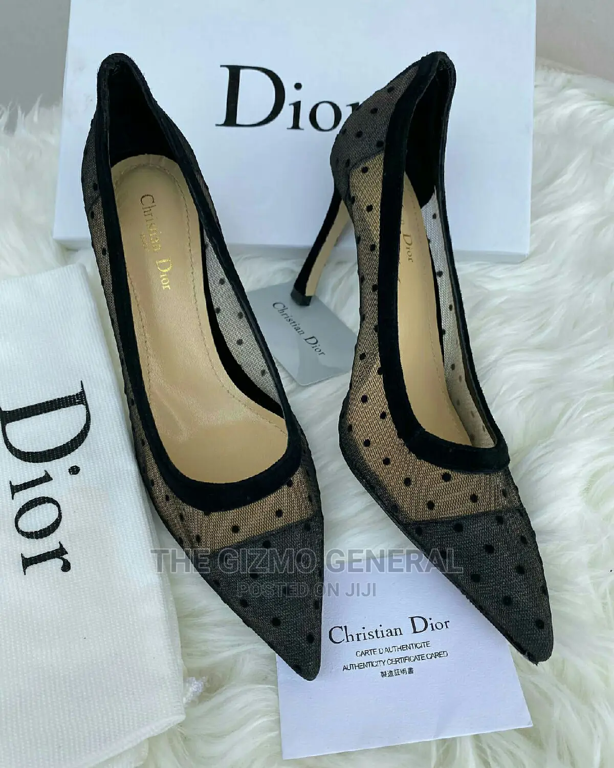 Dior D-Moir Dotted Mesh Pump