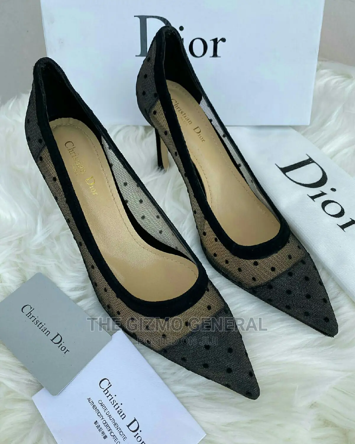 Dior D-Moir Dotted Mesh Pump