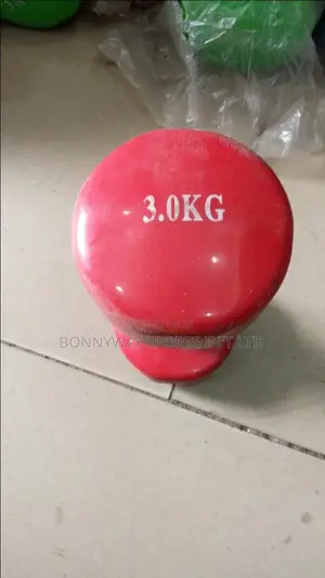 Pair Of 3kg Rubber Dumbells