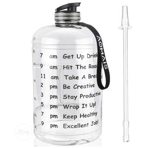 USA AOMAIS Gallon Water Bottle With Motivational Time Marker