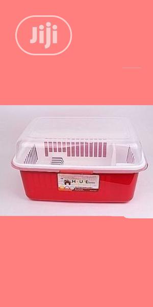 Plastic Plate Rack With Cover