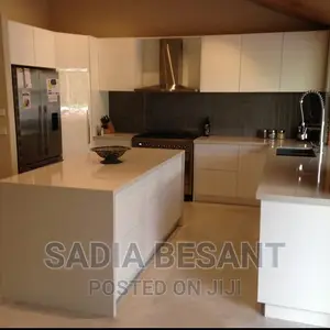 Kitchen Caninet With Caultured Marble