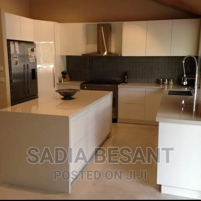 Kitchen Caninet With Caultured Marble