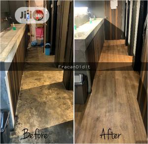Vinyl PVC Wood-Like Floor. Free Installation Within Lagos