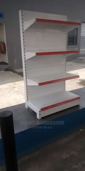 Single Sided Supermarket Gondola Shelving Shelves