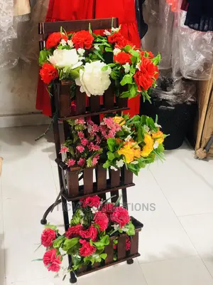 Colourful Flowers and Magazines Rack