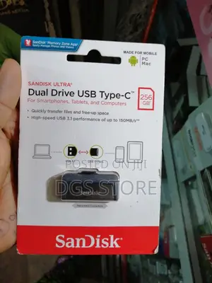 Sandisk Ultra Flash Drive OTG 256gb for Type C