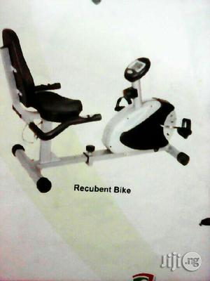Black White Recumbent Bike