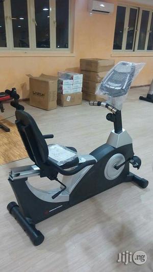 Black Commercial Recumbent Bike