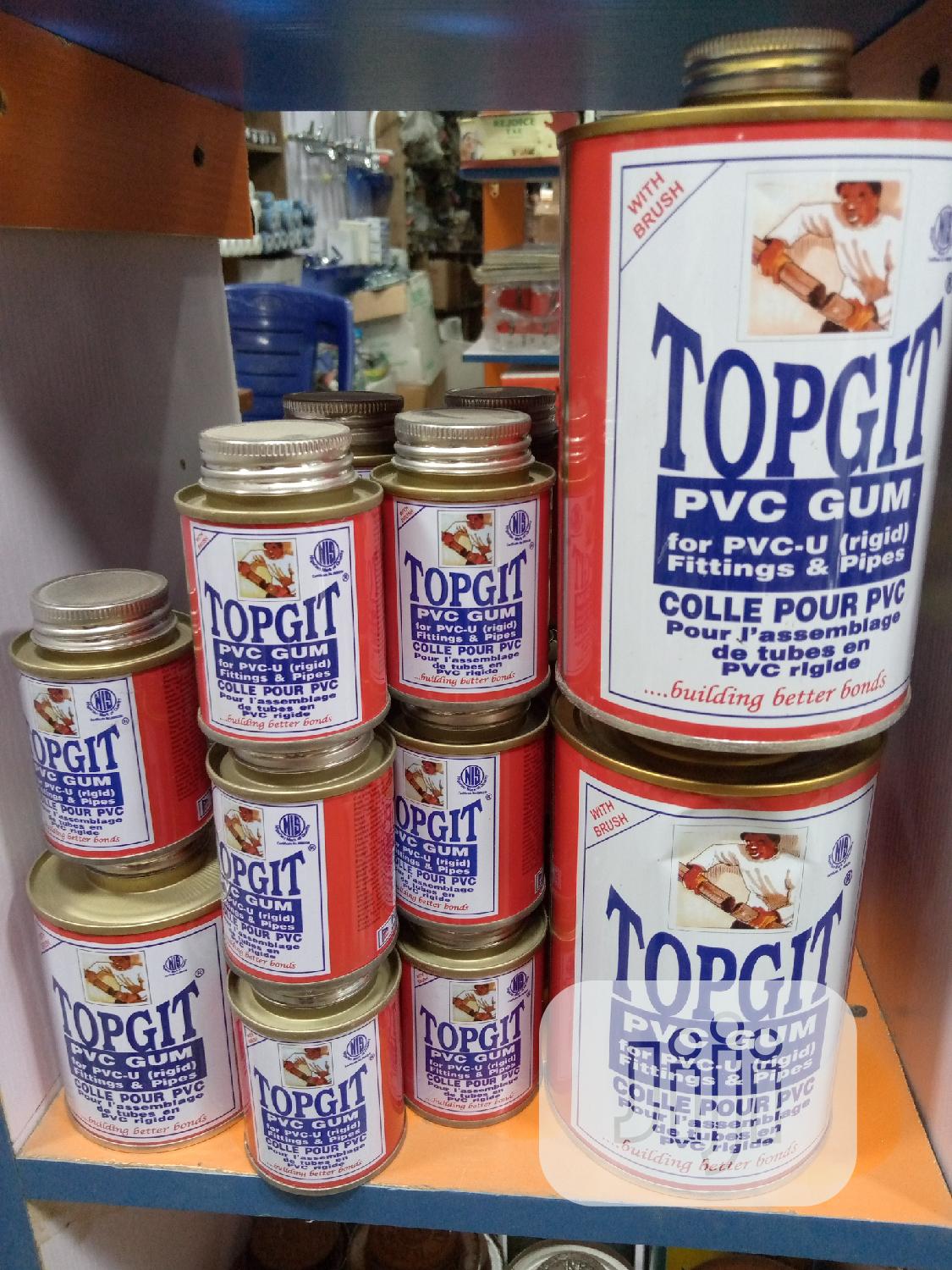 PVC Pipe Gums in Orile Building Materials, Great Doniyke Invest Co